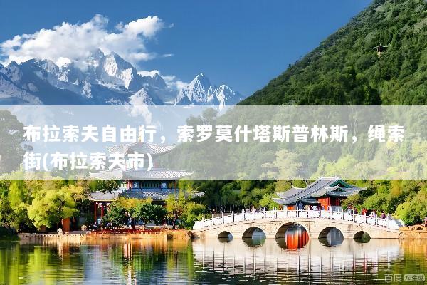 布拉索夫自由行，索罗莫什塔斯普林斯，绳索街(布拉索夫市)