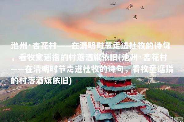 池州·杏花村——在清明时节走进杜牧的诗句，看牧童遥指的村落酒旗依旧(池州·杏花村——在清明时节走进杜牧的诗句，看牧童遥指的村落酒旗依旧)