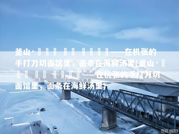 釜山·해운대 기장 손칼국수——在机张的手打刀切面馆里，面条在海鲜汤里(釜山·해운대 기장 손칼국수——在机张的手打刀切面馆里，面条在海鲜汤里)